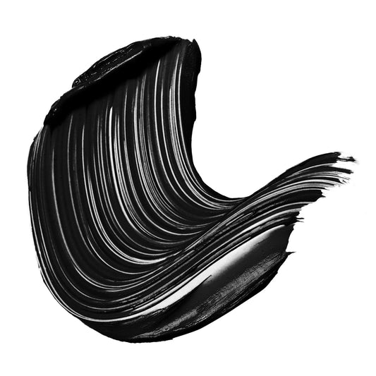 Close-up of wand lifting lashes for instant volume with MORPHE.