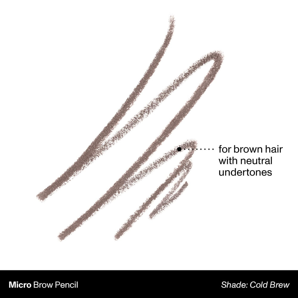 Cold Brew shade swatch from MORPHE Micro Dual Eyebrow Pencil