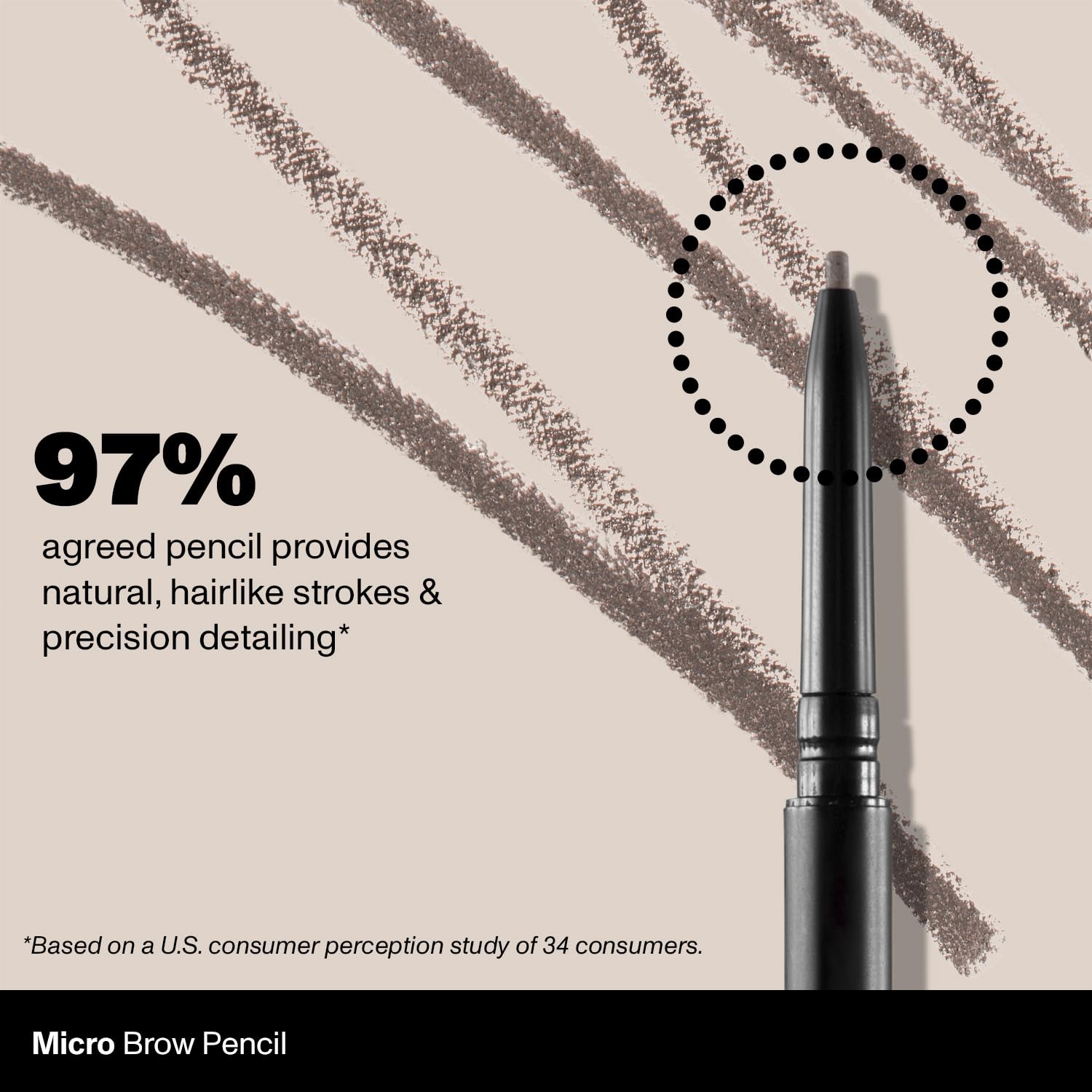 MORPHE Micro Dual Eyebrow Pencil Java two-color technique adds depth and realism.