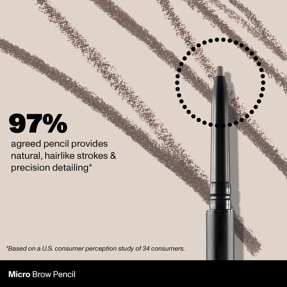MORPHE Micro Dual Eyebrow Pencil Java two-color technique adds depth and realism.