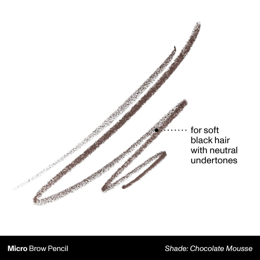 MORPHE Micro Dual Eyebrow Pencil spoolie blends for a seamless finish.
