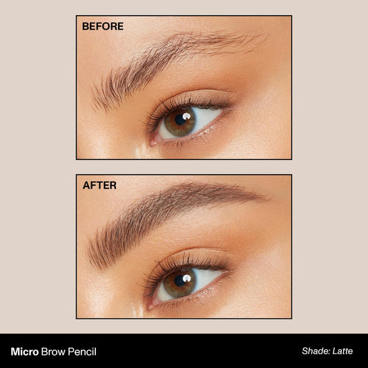 Morphe Micro Dual Eyebrow Pencil spoolie blends brows for natural finish