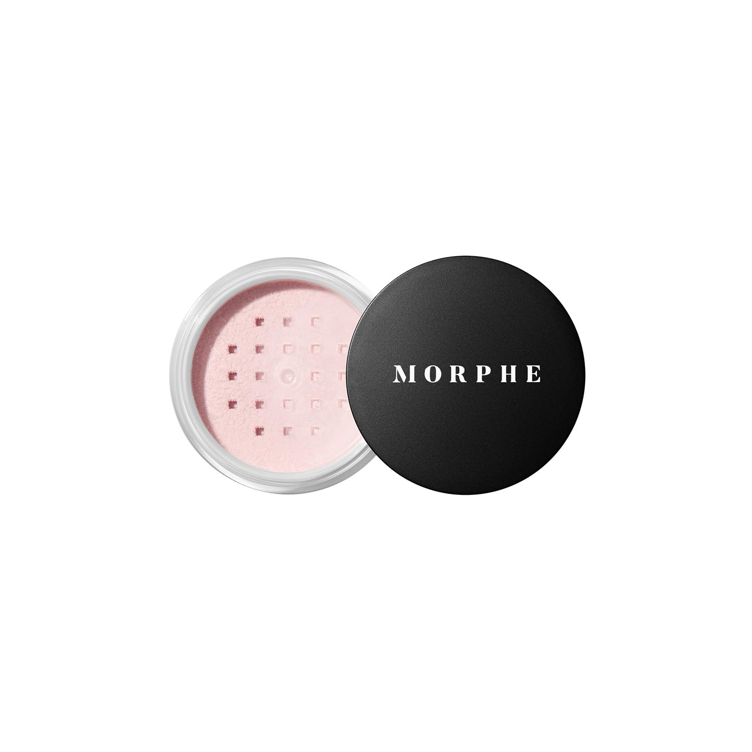 MORPHE Mini Bake & Set powder bottle with soft natural finish and all-day shine control