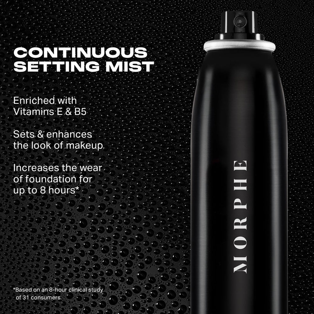 Morphe Mini Setting Mist used under makeup to set a soft base.