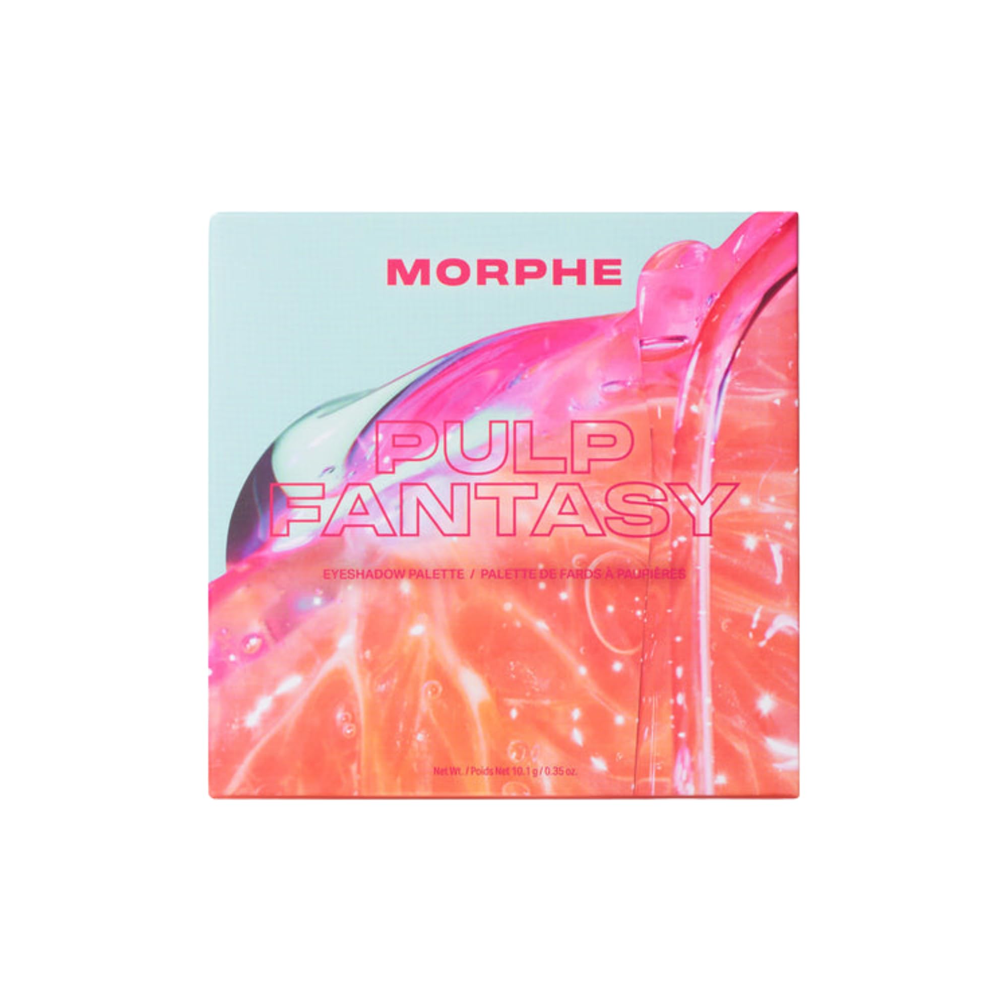 MORPHE Pulp Fantasy palette swatches display matte, shimmer, and foil textures for versatile looks