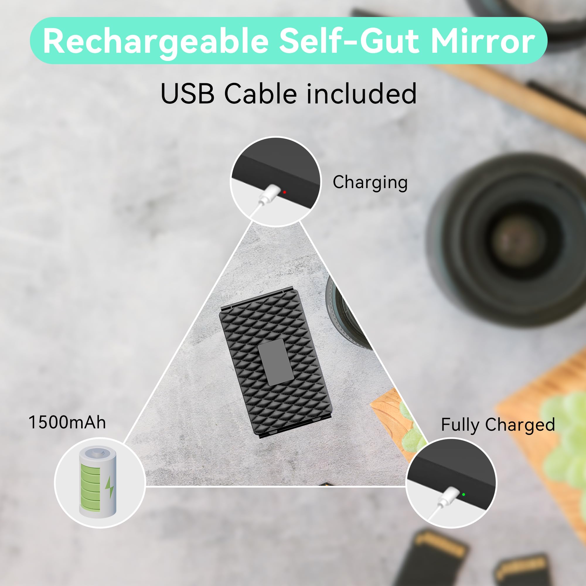 Moruedtu portable travel mirror inside a bag