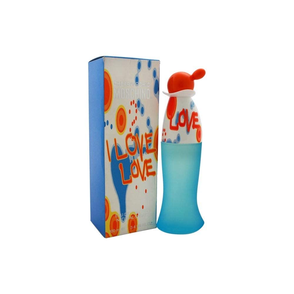 Moschino Love Love EDT closeup-cap showcasing sleek feminine design