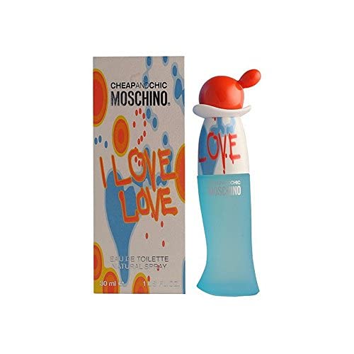 Moschino Love Love EDT fashion-forward bottle in editorial setting