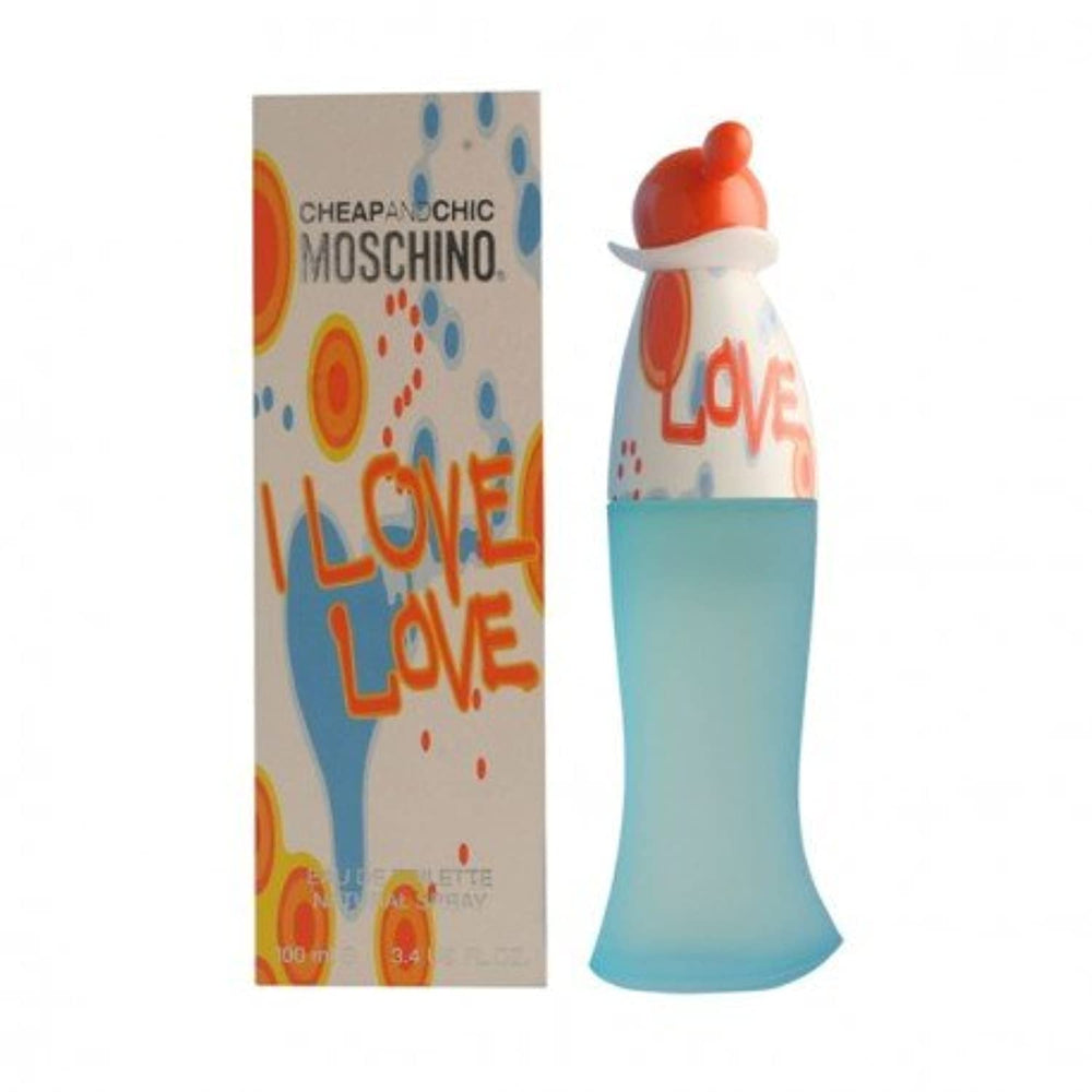 Moschino Love Love EDT worn by a woman in evening wear