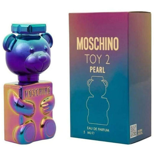 Moschino Toy 2 Pearl mini EDP splash bottle, ideal for travel and on-the-go fragrance needs.