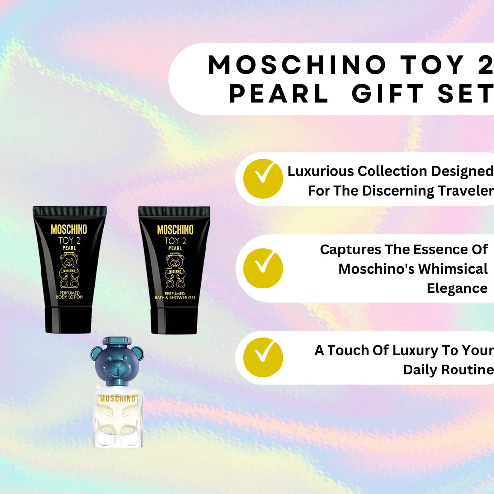 Moschino Toy 2 Pearl gift set packaging shot ready for gifting