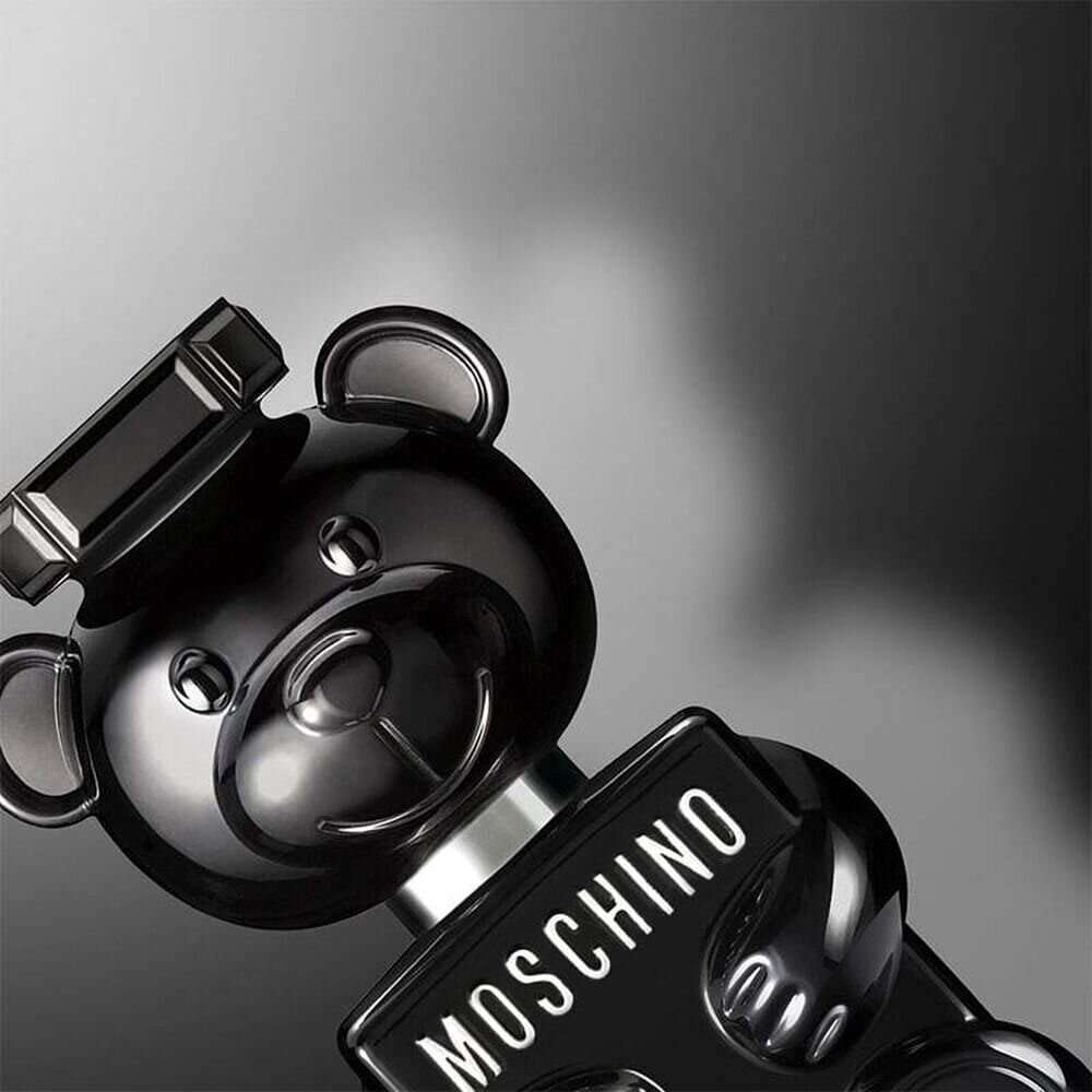 Moschino Toy Boy box packaging close-up, premium presentation for gifting inspiration.