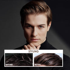 Mositear being warmed between hands for even application and easy styling benefit