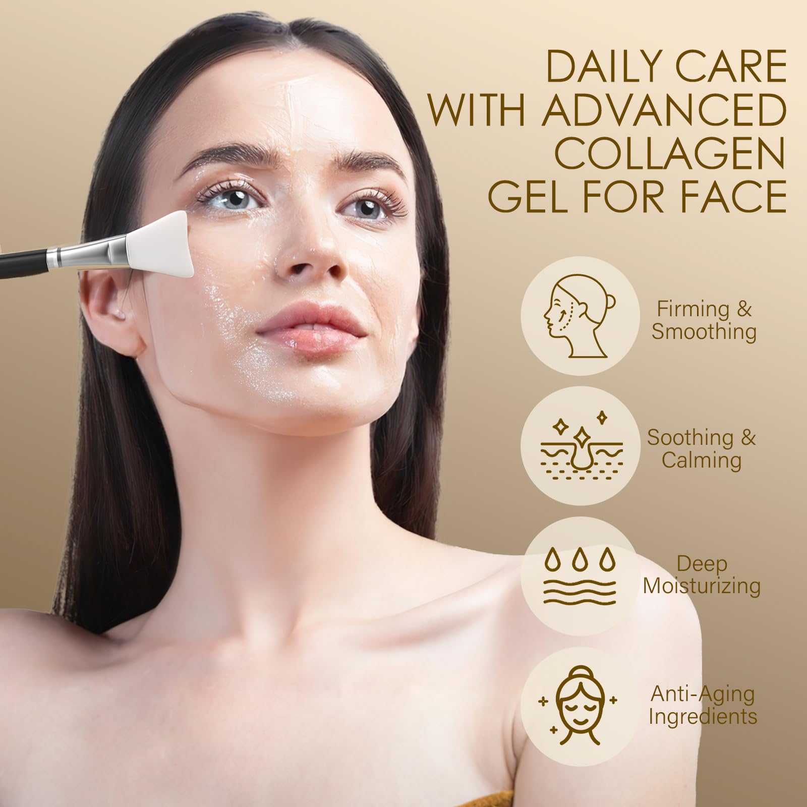 MOSRROU gel features collagen, snail mucin, and Centella for hydration and balance.