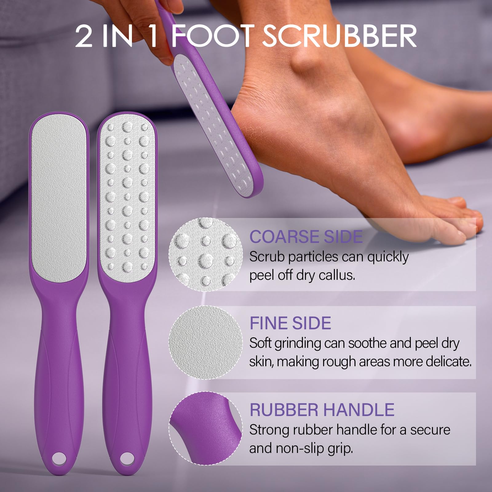 MOSRROU Foot file with two sides for effective exfoliation