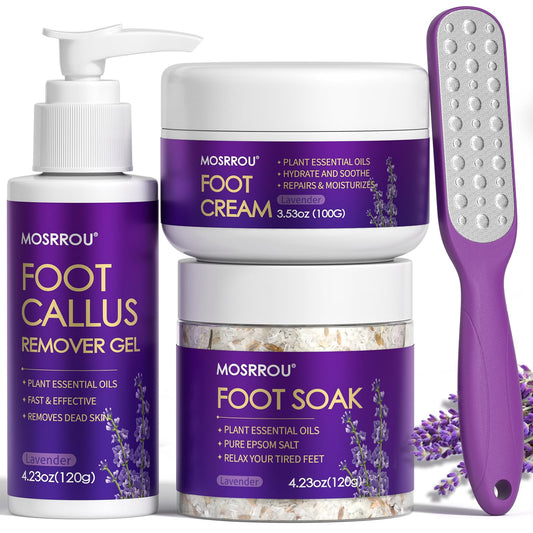 MOSRROU Pedicure Kit foot soak salt softens dry skin and reduces odors