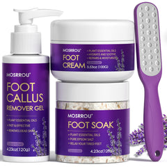 MOSRROU Pedicure Kit foot soak salt softens dry skin and reduces odors