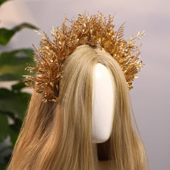 MOSTORY renaissance crown accessory with lifelike leaves and durable design.