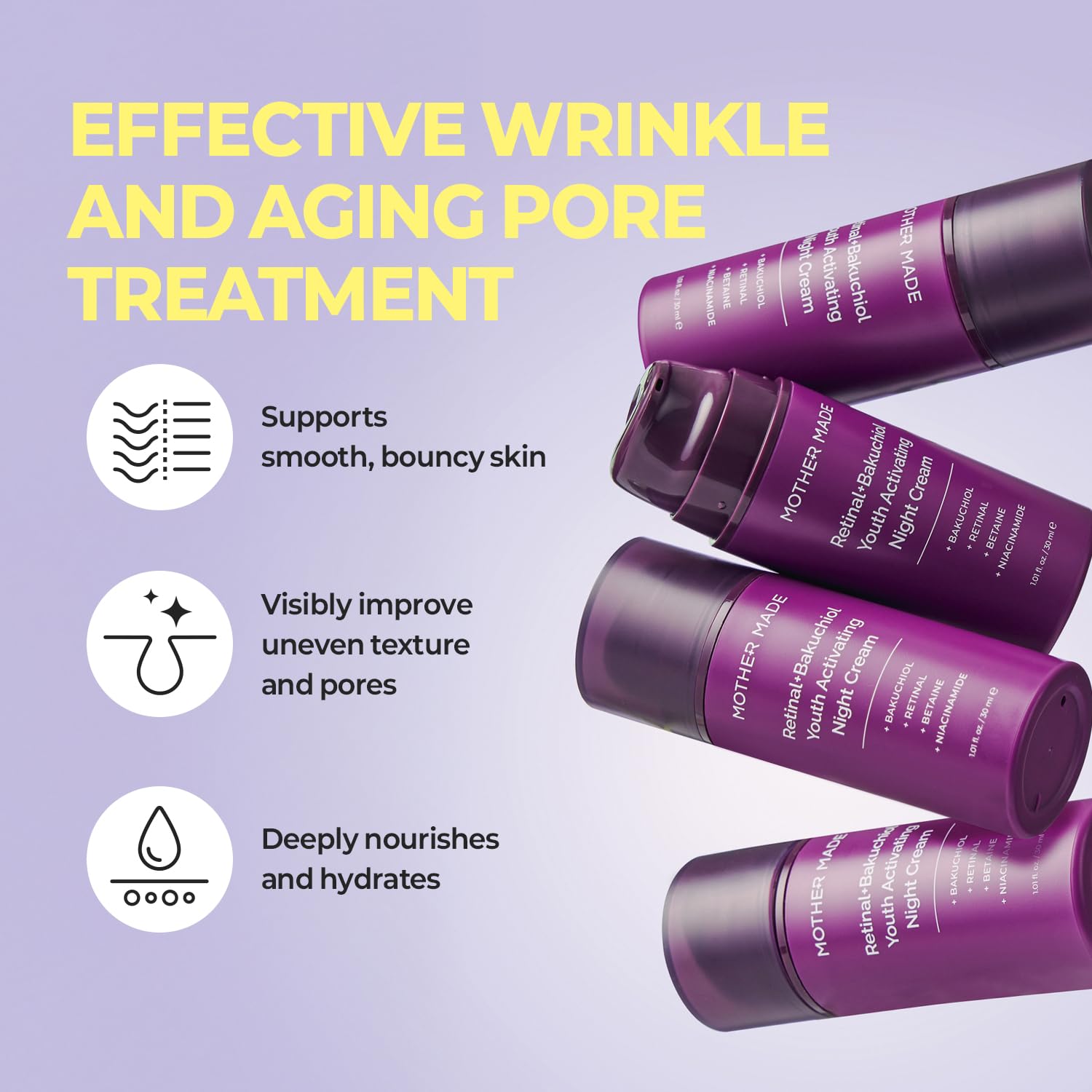 Product application shot showing lightweight hydration on the skin