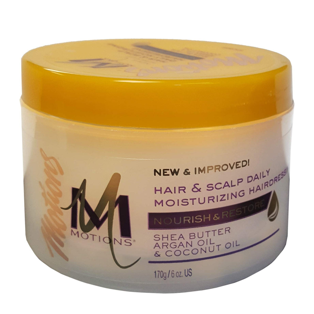 Motions Nourish & Care two-pack bottles delivering daily moisture for hair.