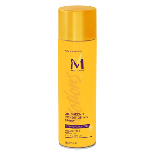 Motions Oil Sheen bottle offers easy conditioning and shine
