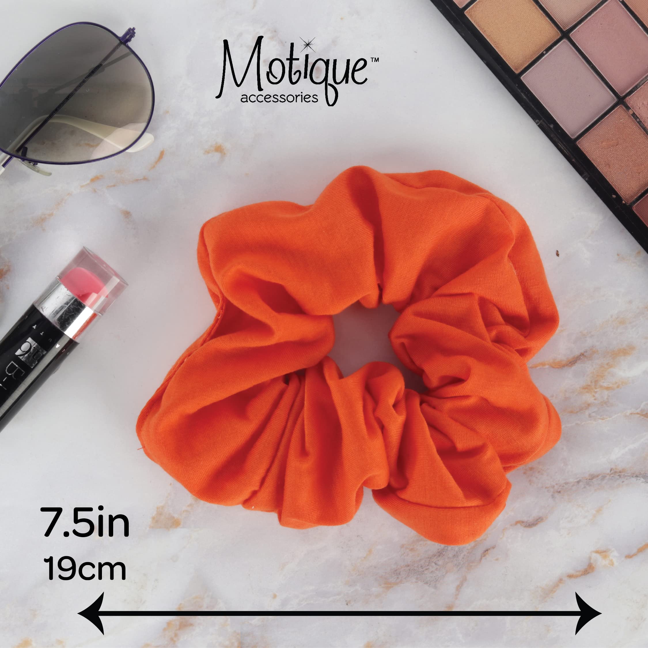 Motique Jumbo Cotton Scrunchie Orange gift pack for gifting