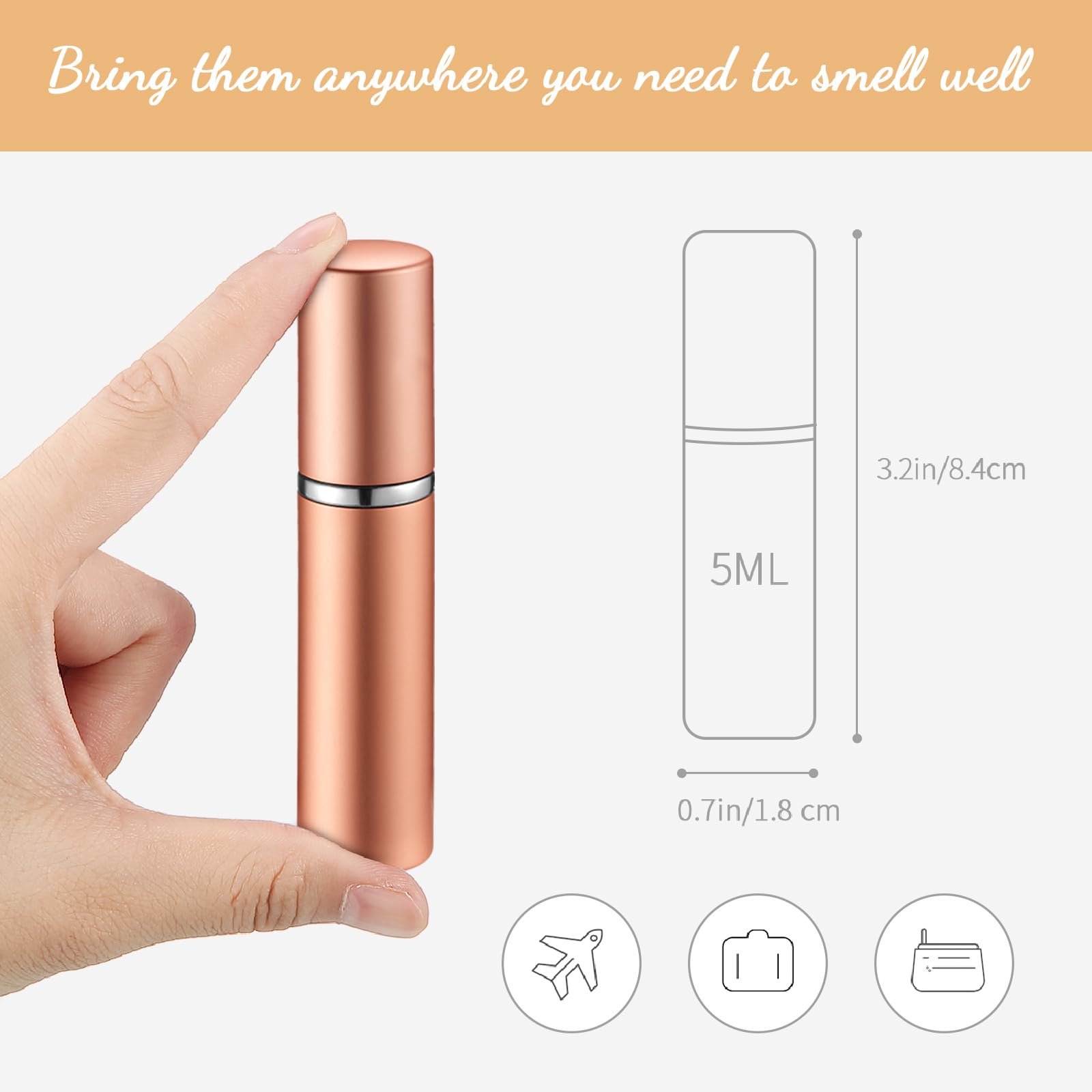 Motiskyy 5ml gold travel perfume bottle for quick on-the-go touch-ups.
