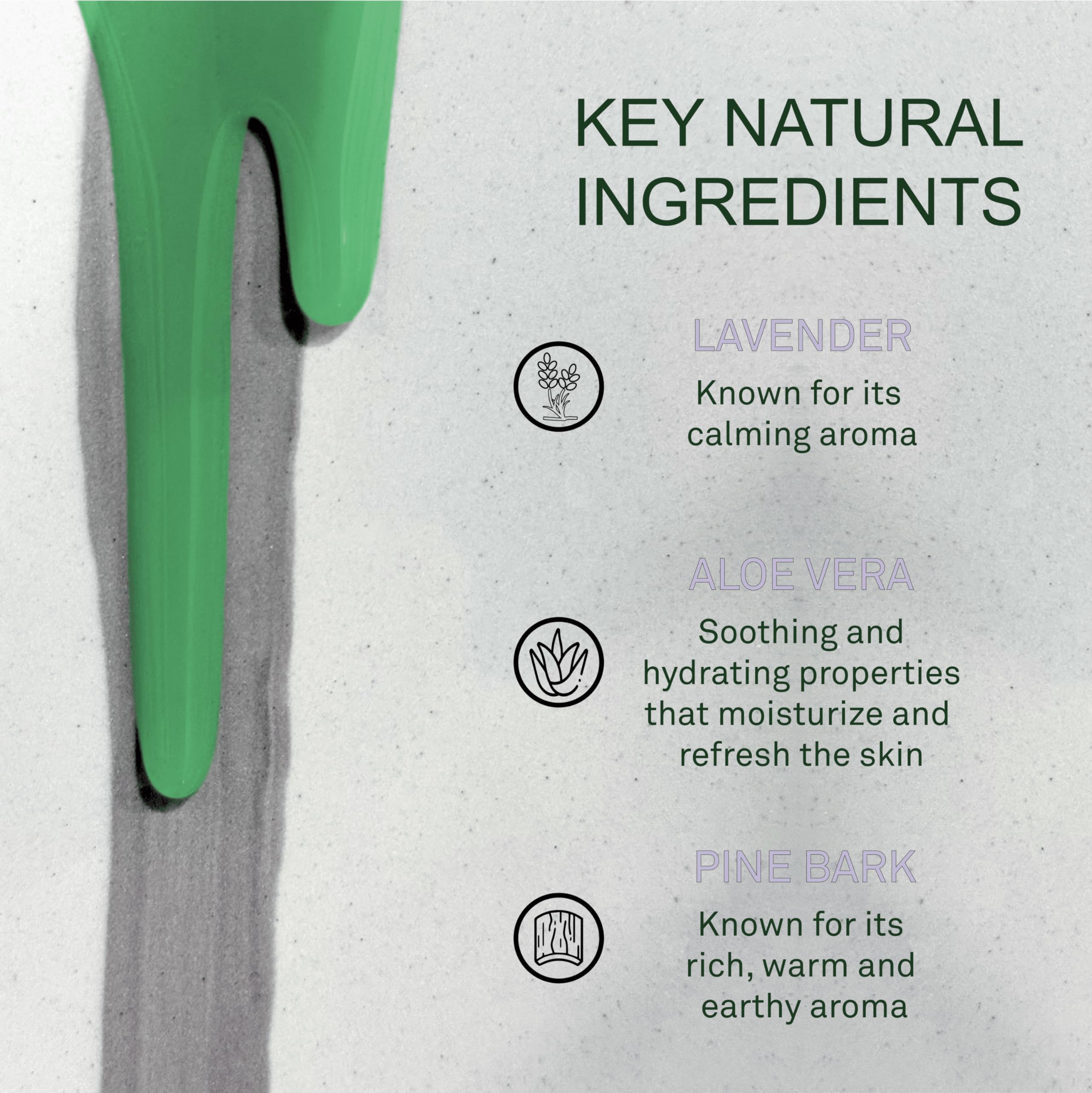 Motor City Organics Lavender Forest shower foam creates a calming, spa-like wash experience.