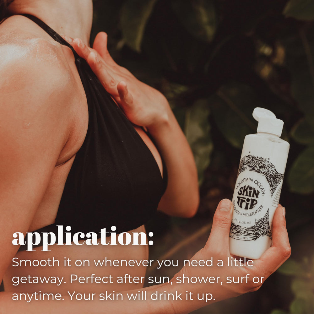 Mountain Ocean lightweight formula absorbs quickly for active, post-shower hydration