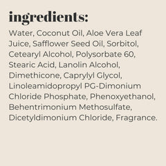 Mountain Ocean Skin Trip coconut lotion ingredients on packaging.