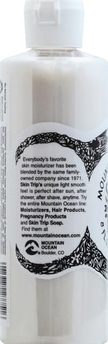 Mountain Ocean Skin Trip label closeup emphasizes natural ingredients