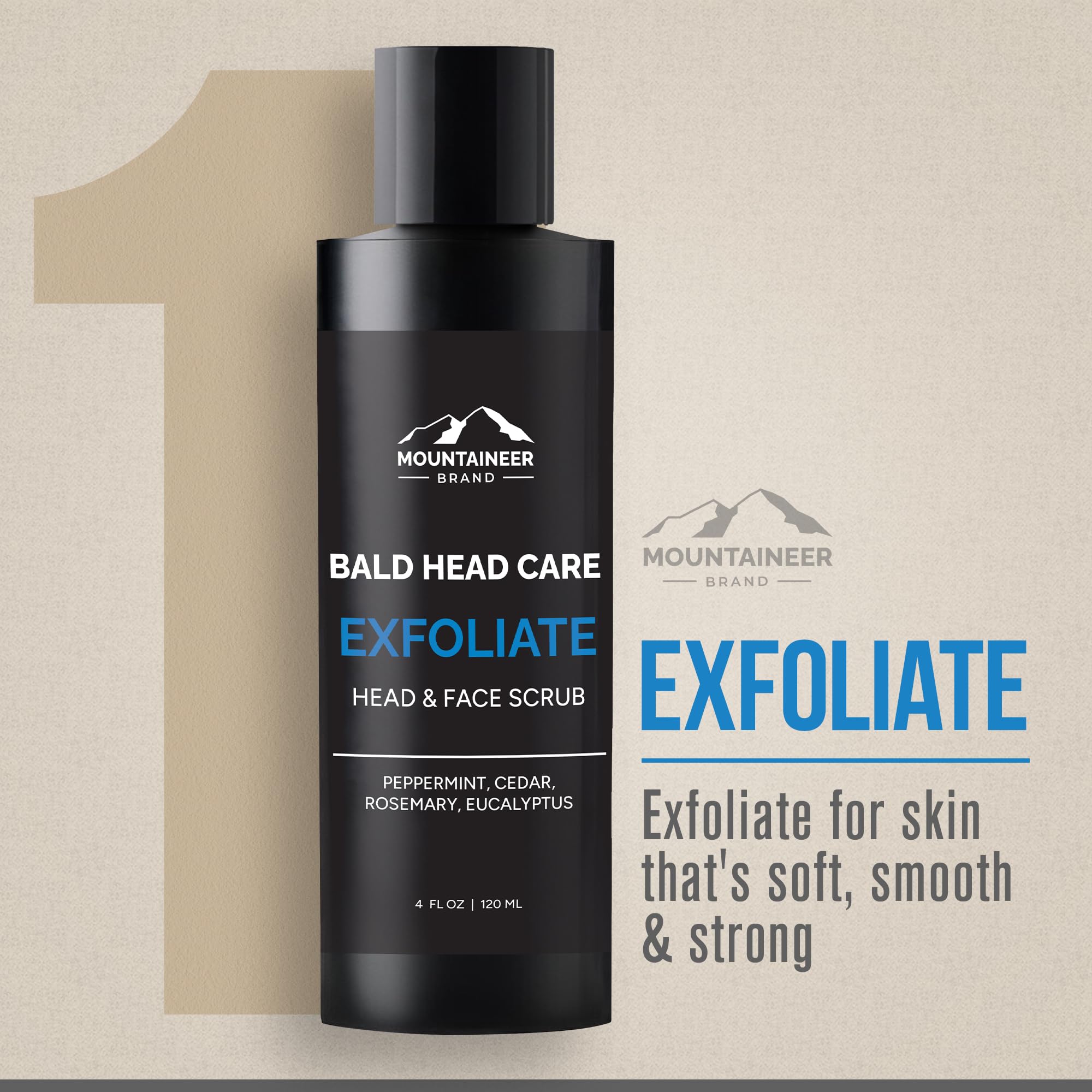 Mountaineer Brand Bald Head Balance—helps control shine and restore natural pH.
