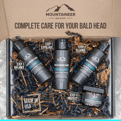 Mountaineer Brand Bald Head Cleanse—deep cleansing for refreshed skin.