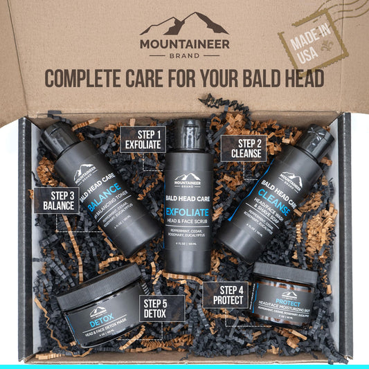 Mountaineer Brand cleanse-wash-lather creates a clean shave-ready base.