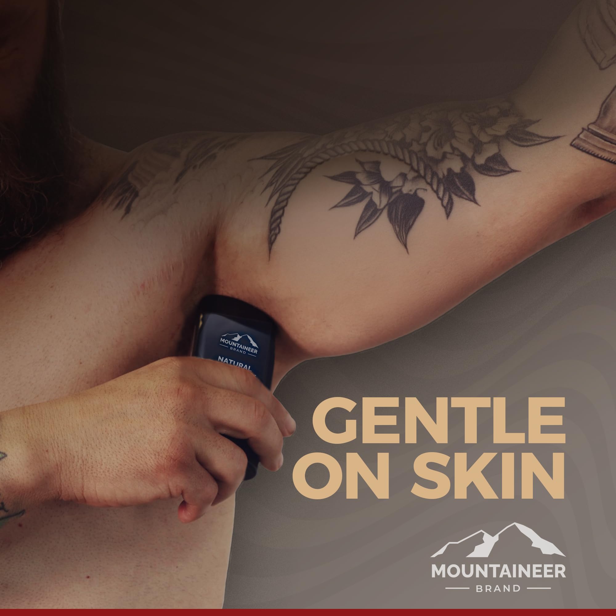 2.65 oz Timber deodorant size from Mountaineer Brand for daily use.