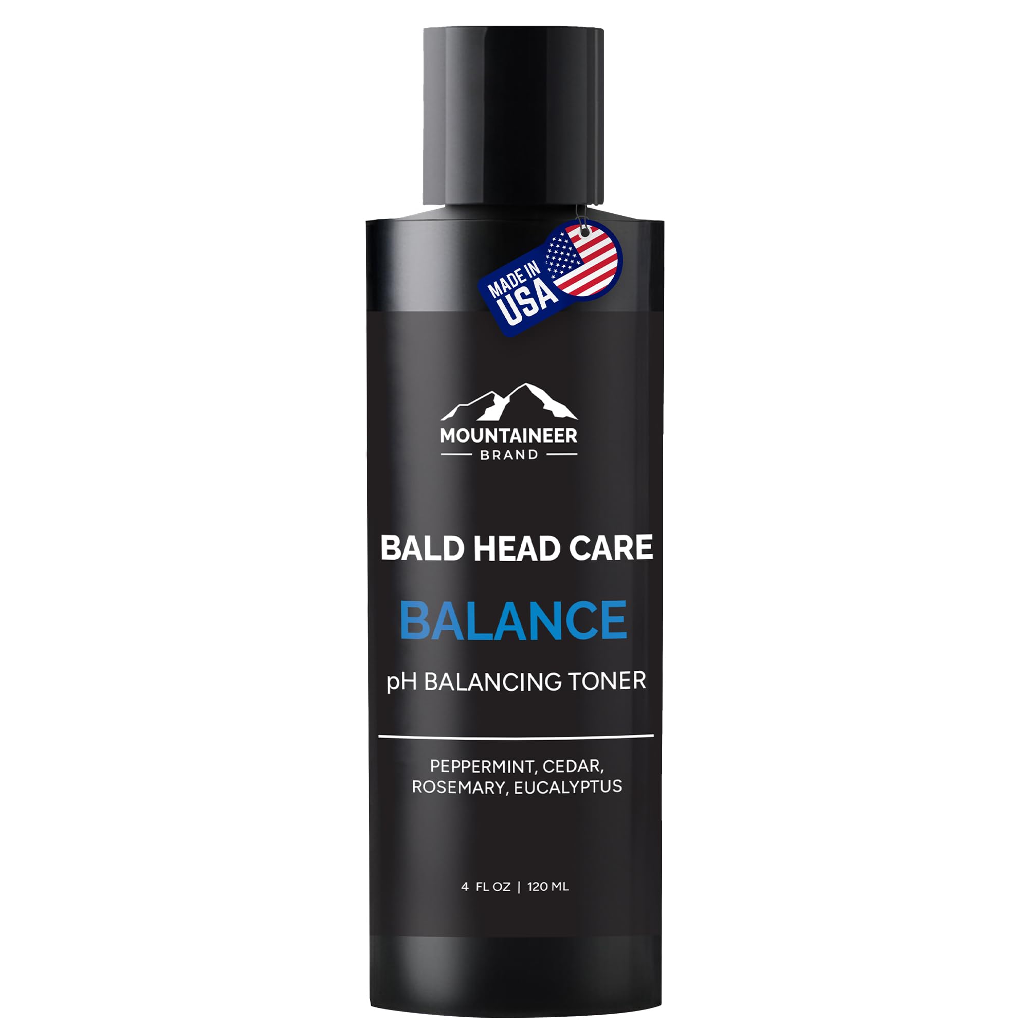 Mountaineer Brand Natural Anti Shine bottle balances scalp oil.