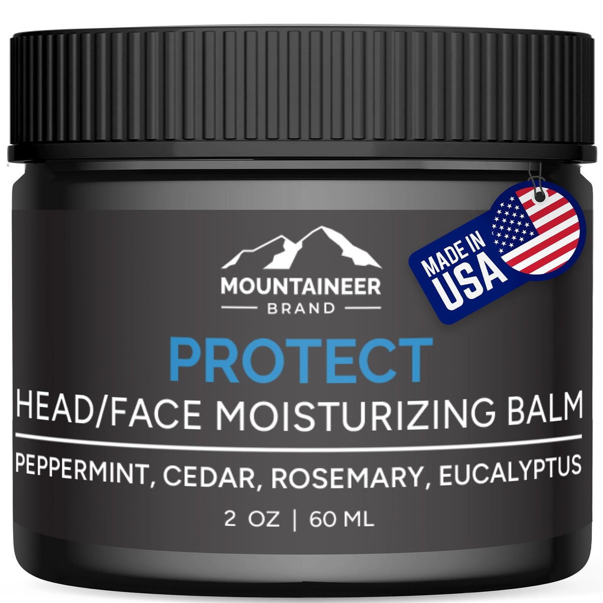 Mountaineer Brand Natural Moisturiser jar closeup shows rich texture for head and face hydration