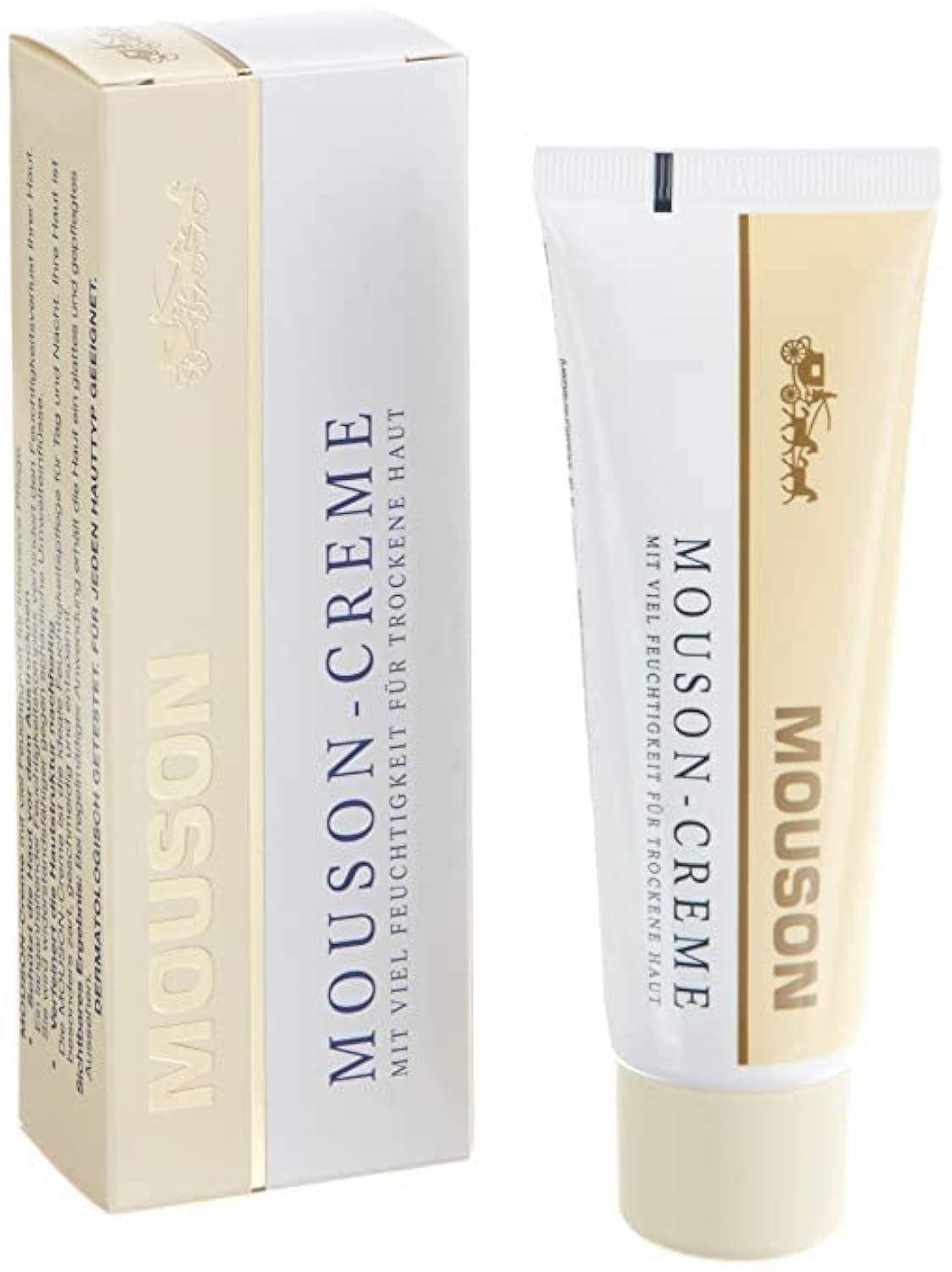 Mouson Face Cream tube showing 75 ml for long-lasting hydration