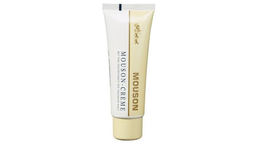 Mouson cream on skin looks smoother and more nourished