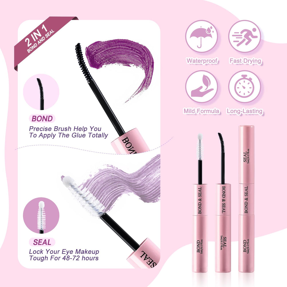 MOWOT lash brush and tape set supports tidy custom shaping
