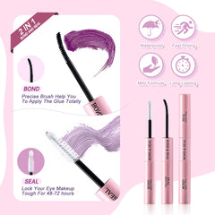 MOWOT lash brush and tape set supports tidy custom shaping