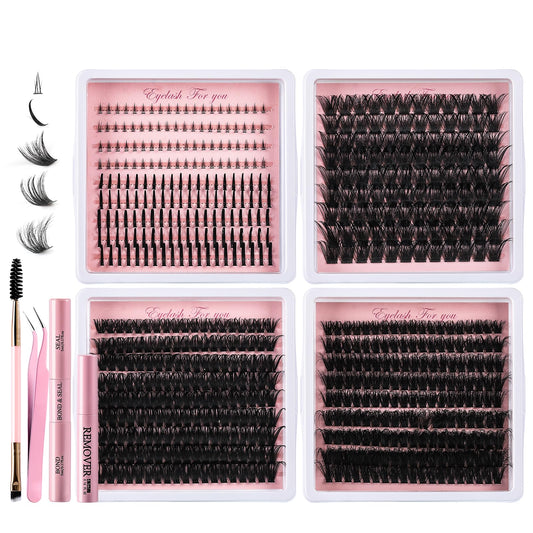 MOWOT mega clusters kit packaging shows instant volume prep for dramatic looks