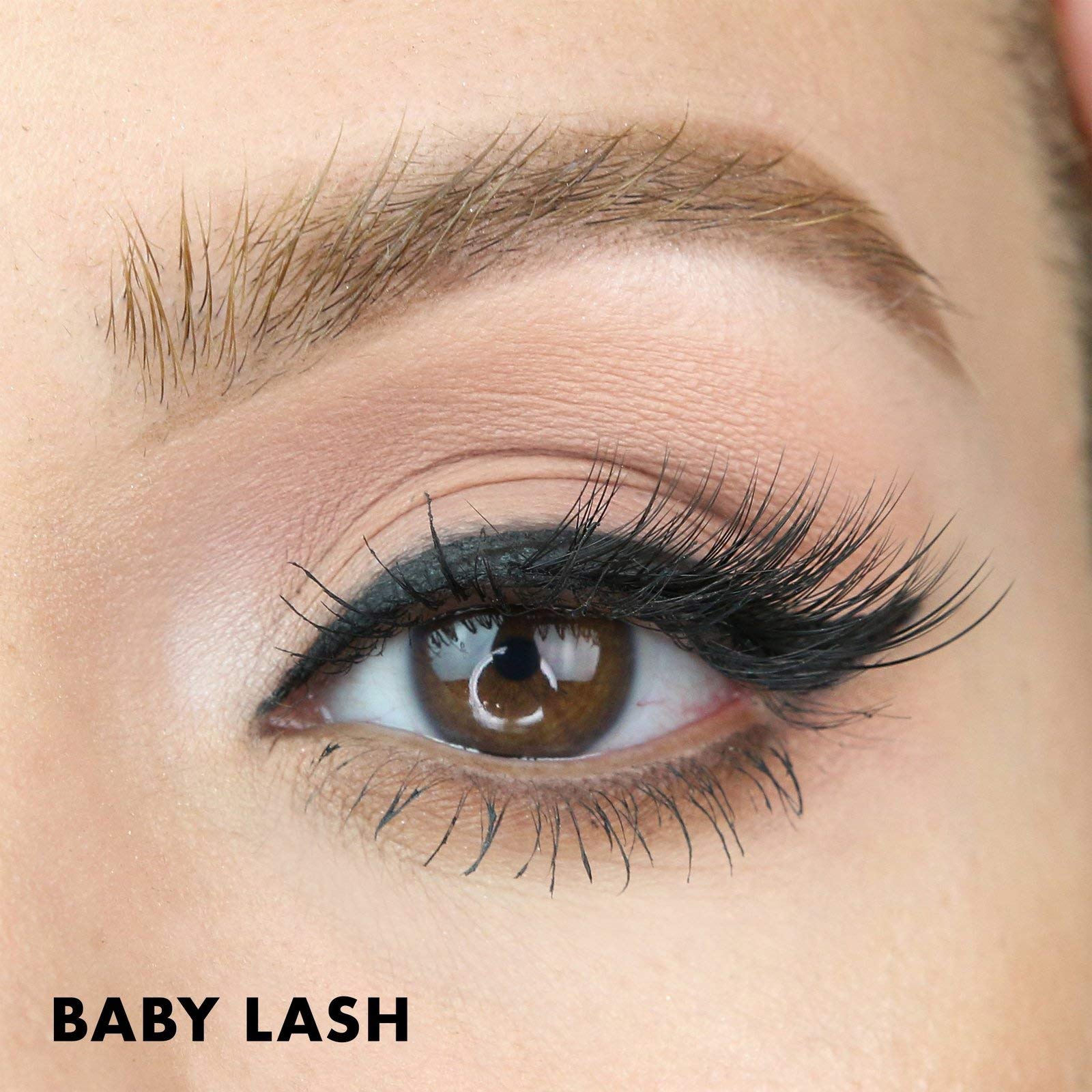 MoxieLash instruction card guiding easy magnetic lash usage.