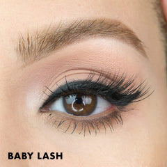 MoxieLash instruction card guiding easy magnetic lash usage.