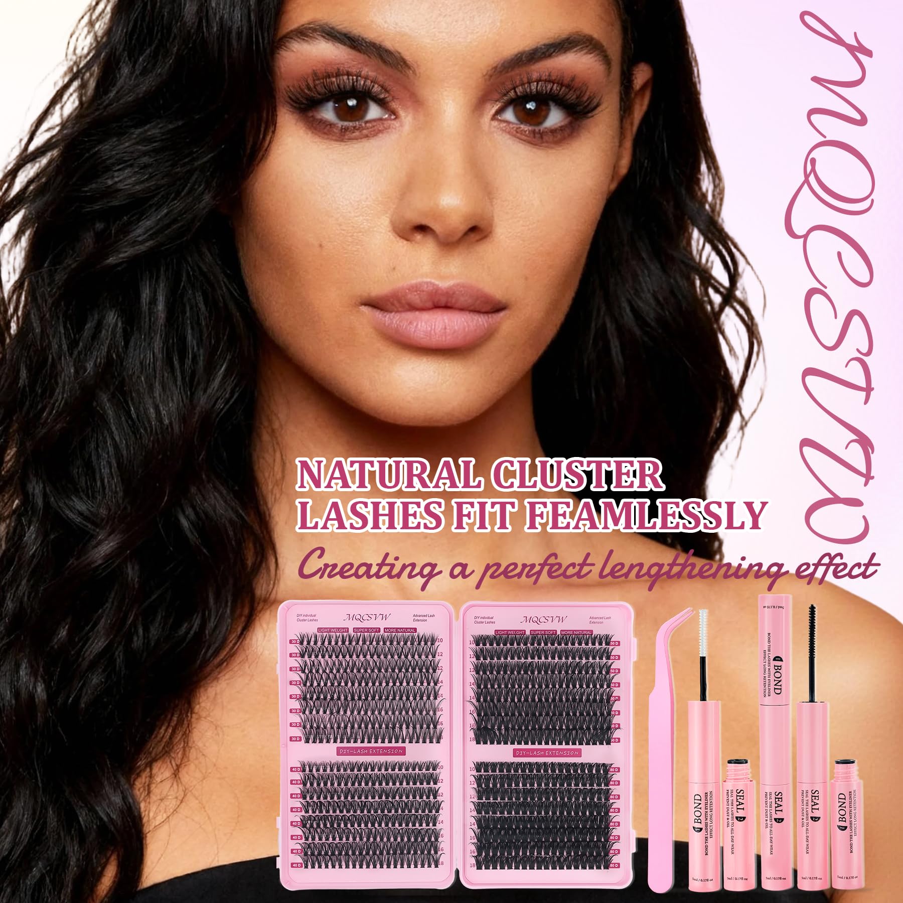 MQCsvw lash clusters kit enables natural to glamorous looks for different occasions