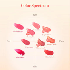 MQNY Nudie Pink shade swatch for versatile daily wear