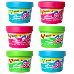 Mr. Bubble Soapy Bath Dough pack in six colors boosts creative bath time play.