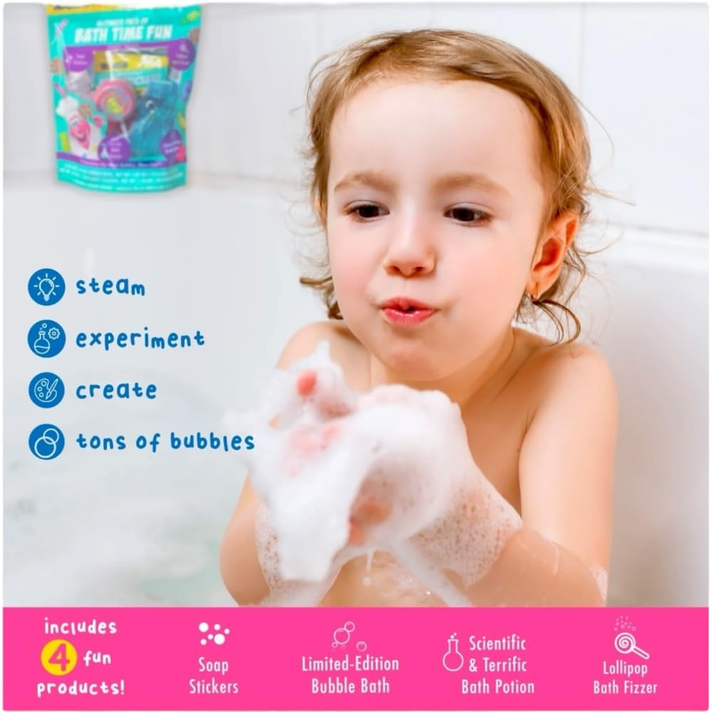 Mr Bubble Sweet Treats Bath Potion erupts with fizz in the tub