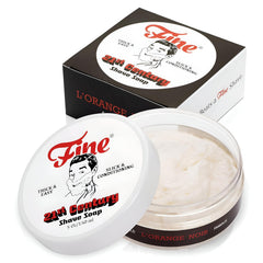 Mr. Fine 21C shaving soap bar with rich lather for a smooth shave