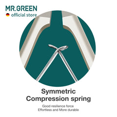 MR.GREEN symmetric spring mechanism for smooth manicure trimming.